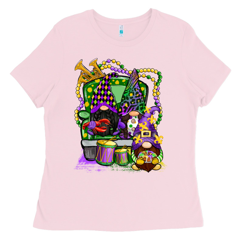 Mardi Gras Gnomies Truck Ladies Tee by CowGirlArtShop | Teevron