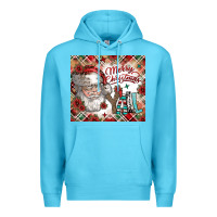 Ocean Blue merry christmas y'all Premium Hoodie - CowhideDigitalArt