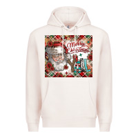 Pale Pink merry christmas y'all Premium Hoodie - CowhideDigitalArt