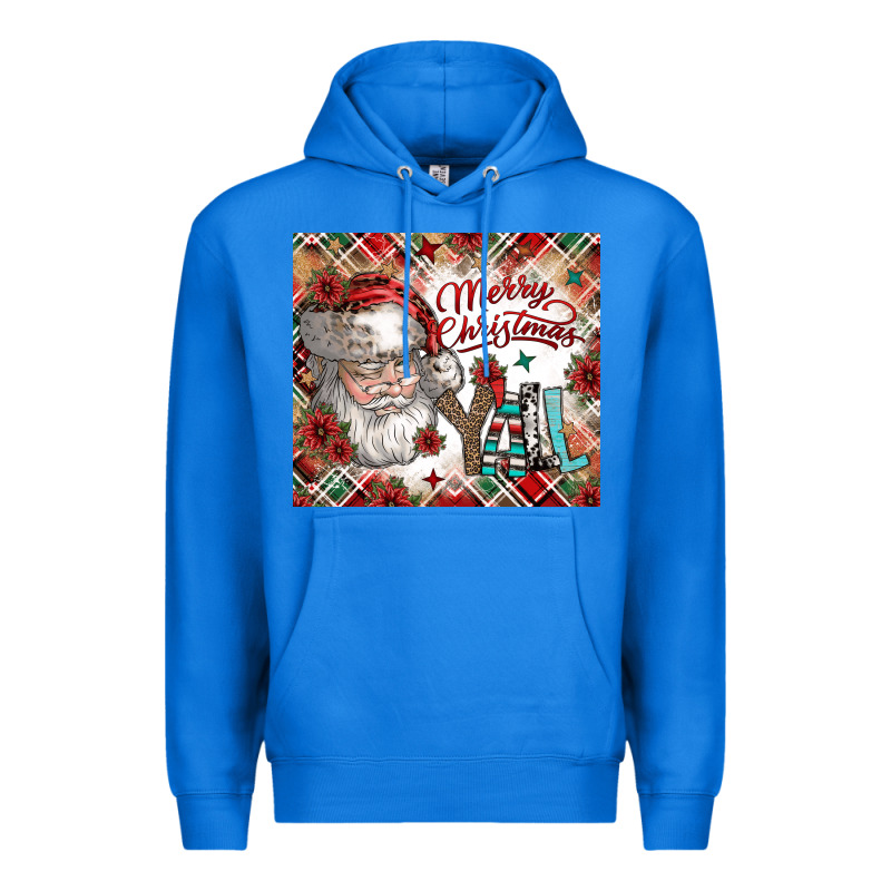 Merry Christmas Y'all Premium Hoodie by CowhideDigitalArt | Teevron