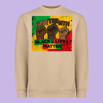 Juneteenth Black Lives Matter Tumbler Heavyweight Sweatshirt Designed By Barkaloodesign
