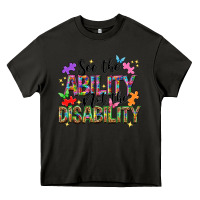 Asphalt see the ability not the disability Heavy Core Tee - NancyCooperArtShop