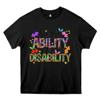 Black see the ability not the disability Heavy Core Tee - NancyCooperArtShop