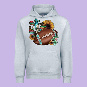 Football Cactus Sunflower Urban Hoodie Designed By Jahusdesignshop