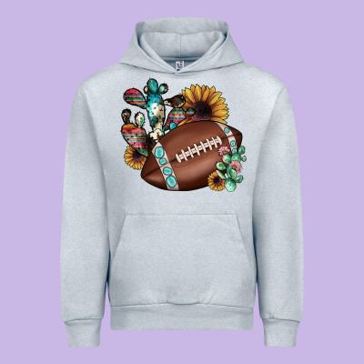 Football Cactus Sunflower Urban Hoodie Designed By Jahusdesignshop