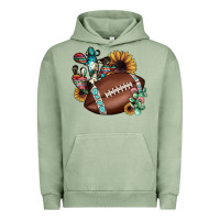 Pigment Oil Green football cactus sunflower Urban Hoodie - JahusDesignShop