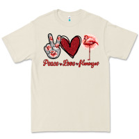 Bone Peace Love Flamingo Premium Tee - Jasminsmagicworld