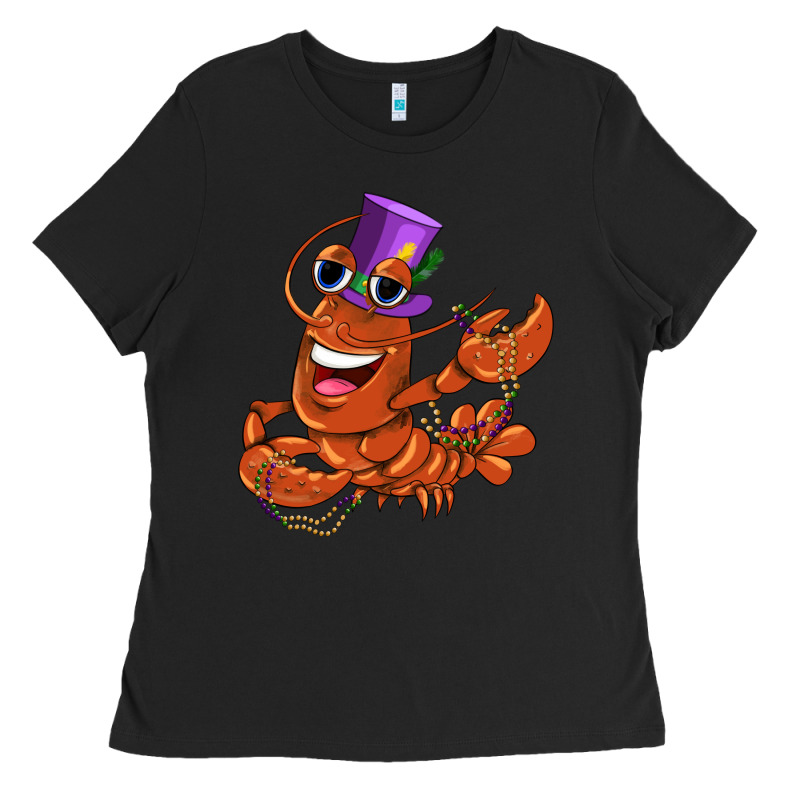 Mardi Gras Crawfish Ladies Tee by CowGirlArtShop | Teevron