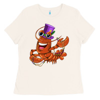 Bone mardi gras crawfish Ladies Tee - CowGirlArtShop