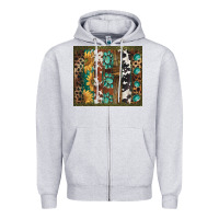 Western Patterns Brushstroke Zipper Hoodie | Teevron