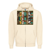 Sandshell western patterns brushstroke Zipper Hoodie - BarkalooDesign