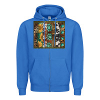 True Royal western patterns brushstroke Zipper Hoodie - BarkalooDesign