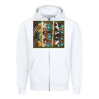 White western patterns brushstroke Zipper Hoodie - BarkalooDesign