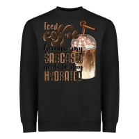 Black iced coffee because my sarcasm needs to stay hydrated Heavyweight Sweatshirt - BarkalooDesign