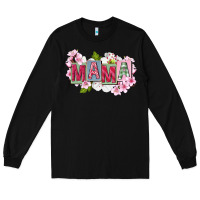 Black Mother's Day mama Long Sleeve Tee - FaDigitalArtStudio