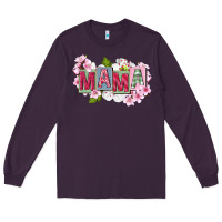 Plum Mother's Day mama Long Sleeve Tee - FaDigitalArtStudio