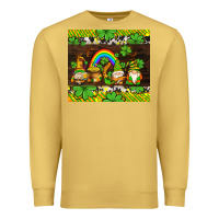 Antique Gold western st patricks gnomes Premium Sweatshirt - AdoDesignShop