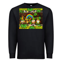 Black western st patricks gnomes Premium Sweatshirt - AdoDesignShop