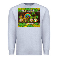 Heather Grey western st patricks gnomes Premium Sweatshirt - AdoDesignShop