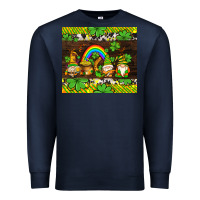 Navy western st patricks gnomes Premium Sweatshirt - AdoDesignShop