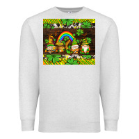 Oatmeal Heather western st patricks gnomes Premium Sweatshirt - AdoDesignShop