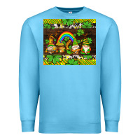 Ocean Blue western st patricks gnomes Premium Sweatshirt - AdoDesignShop