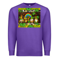 Purple western st patricks gnomes Premium Sweatshirt - AdoDesignShop