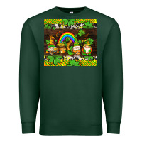 Sports Green western st patricks gnomes Premium Sweatshirt - AdoDesignShop