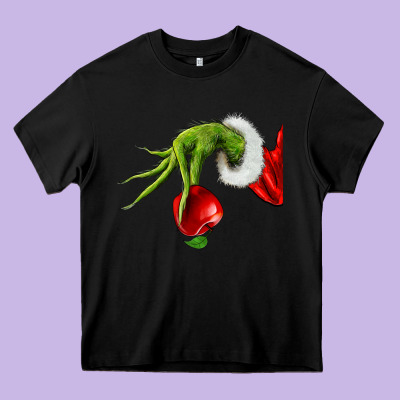 Christmas Character Heavy Core Tee Designed By Nancycooperartshop