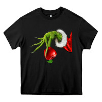 Black Christmas Character Heavy Core Tee - NancyCooperArtShop
