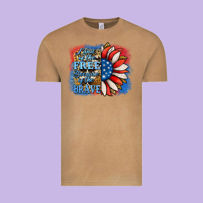 Patriotic Sunflower Vintage Tee Designed By Jasminsmagicworld