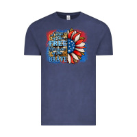 Vintage Denim Patriotic Sunflower Vintage Tee - Jasminsmagicworld
