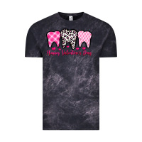 Cloud Black happy valentines day dentist Vintage Tee - OliviaCreatesArt