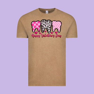 Happy Valentines Day Dentist Vintage Tee Designed By Oliviacreatesart