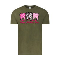 Vintage Olive happy valentines day dentist Vintage Tee - OliviaCreatesArt