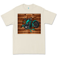 Bone woodgrain motorcycle Premium Tee - TumblerDesignByShophia