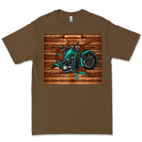 Cacao woodgrain motorcycle Premium Tee - TumblerDesignByShophia