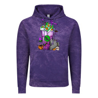 Cloud Purple Halloween Cold Drink Frappe With Tombstone Vintage Hoodie - FaDigitalArtStudio