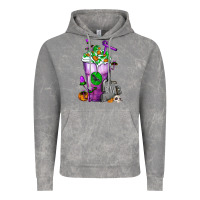 Cloud Rock Halloween Cold Drink Frappe With Tombstone Vintage Hoodie - FaDigitalArtStudio