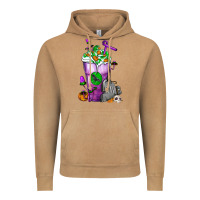 Vintage Camel Halloween Cold Drink Frappe With Tombstone Vintage Hoodie - FaDigitalArtStudio