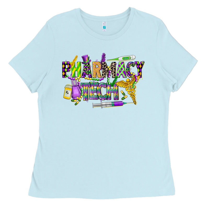 Mardi Gras Pharmacy Tech Ladies Tee by CowGirlArtShop | Teevron