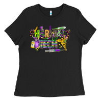 Black mardi gras pharmacy tech Ladies Tee - CowGirlArtShop