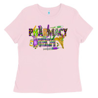 Bubblegum Pink mardi gras pharmacy tech Ladies Tee - CowGirlArtShop