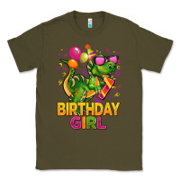 Army Green 1st birthday girl t rex pink Classic Tee - CowGirlArtShop