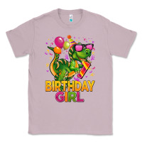Lilac 1st birthday girl t rex pink Classic Tee - CowGirlArtShop