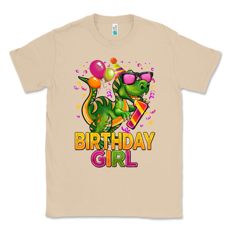 1st Birthday Girl T Rex Pink Classic Tee by CowGirlArtShop | Teevron