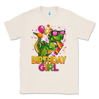 Natural 1st birthday girl t rex pink Classic Tee - CowGirlArtShop