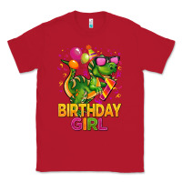 Red 1st birthday girl t rex pink Classic Tee - CowGirlArtShop
