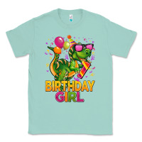 Seafoam 1st birthday girl t rex pink Classic Tee - CowGirlArtShop