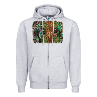 Heather Grey western camouflage brushstroke Zipper Hoodie - BarkalooDesign